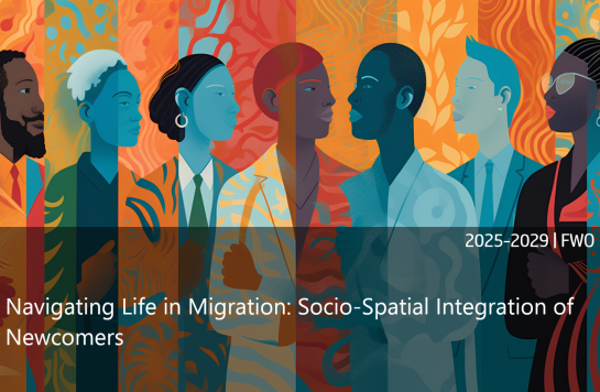 Diverse crowd of stylized people, showcasing the concept of social equity